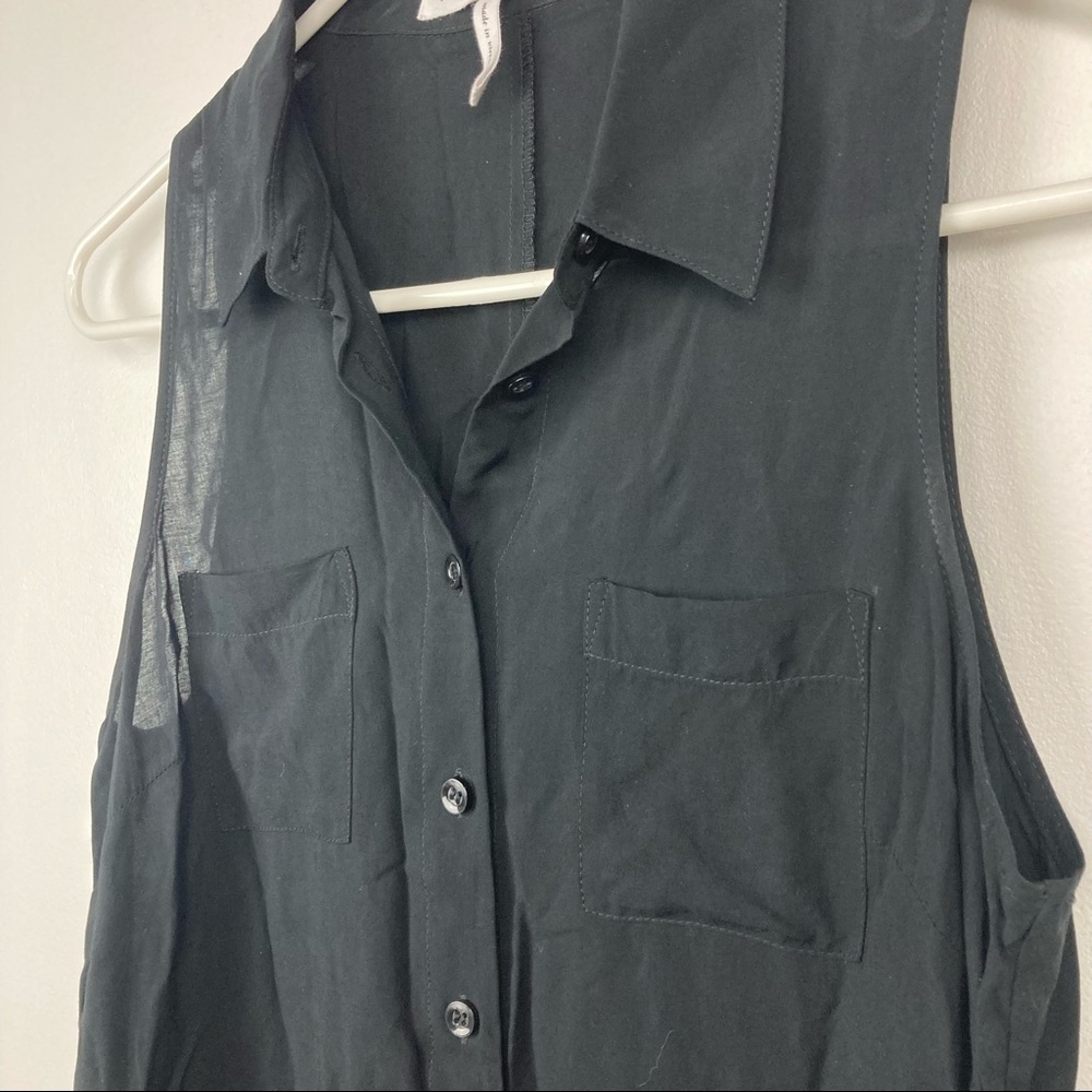 Bcbgeneration Longline Sheer Button Up Top Cover-… - image 4